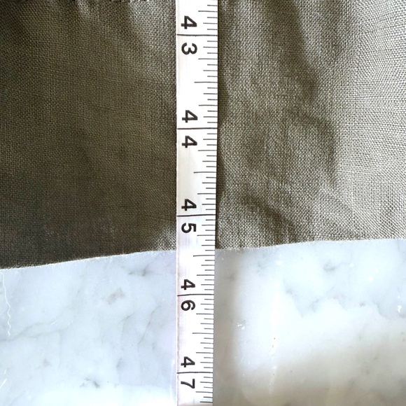 NWT Everlane The Craft Dress in Linen Women’s Large Olive Midi Relaxed Fit - Picture 10 of 10